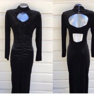 RARE Shrine of Hollywood Full length, long sleeve, form fitted dress